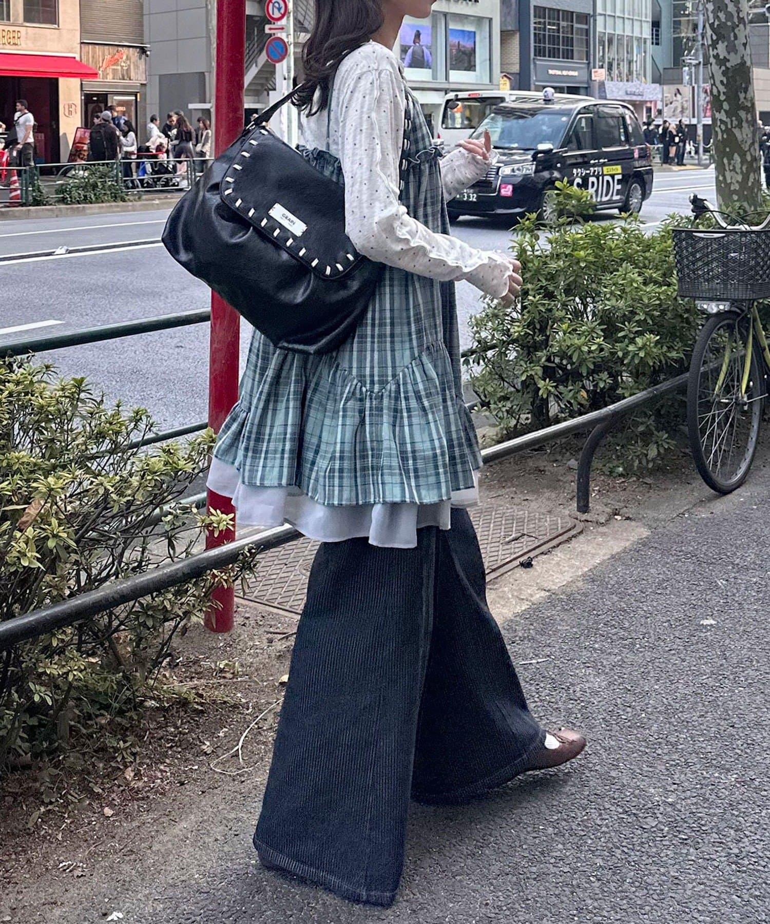 CIAOPANIC 復古格紋吊帶ops - Image 11