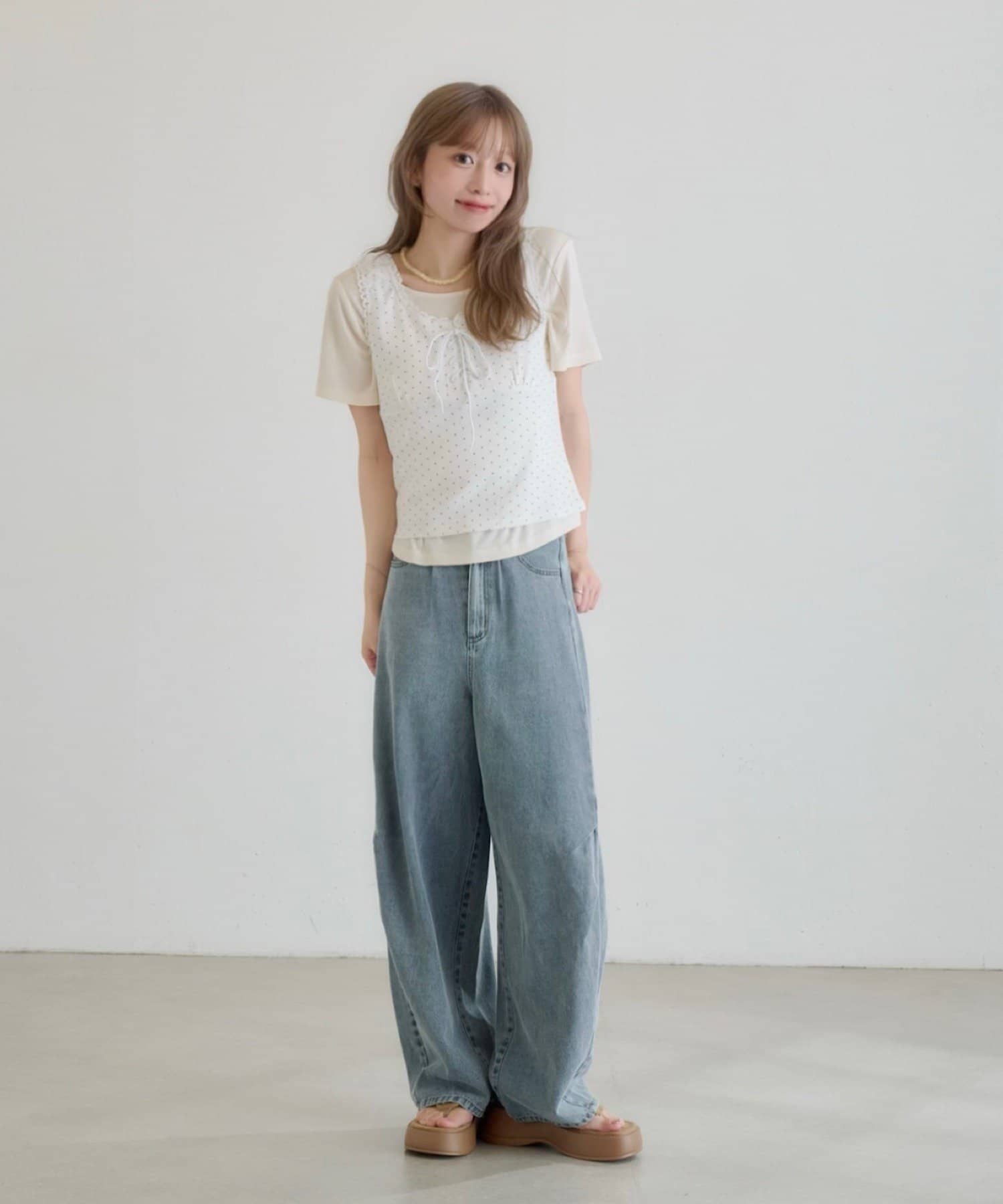 Kastane 波點背心分層2件SET - Image 12