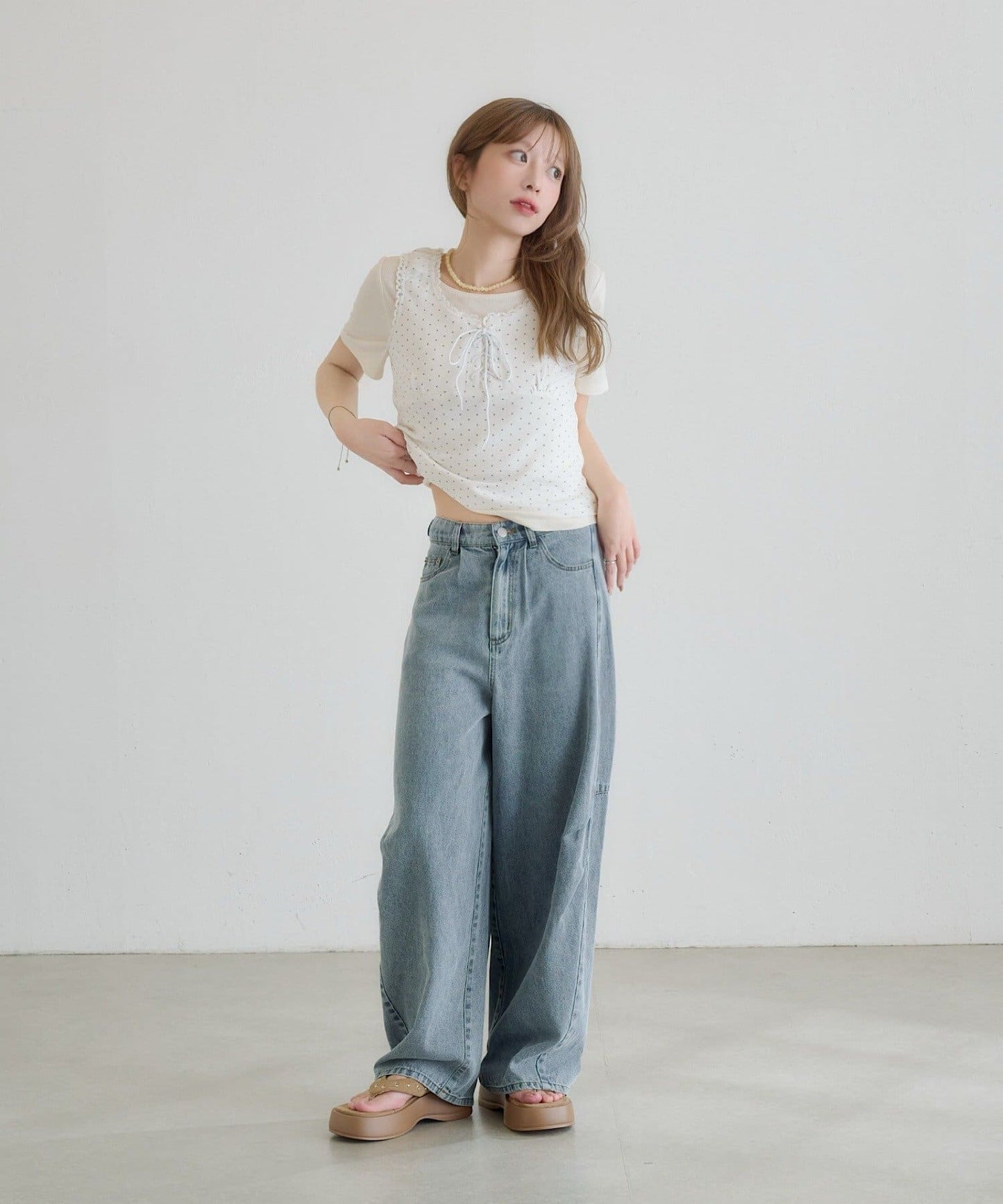 Kastane 波點背心分層2件SET - Image 15