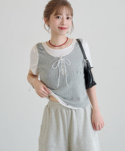 Kastane 波點背心分層2件SET - Image 17