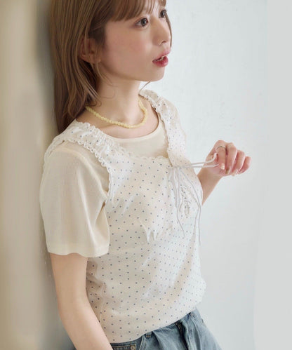 Kastane 波點背心分層2件SET - Image 4