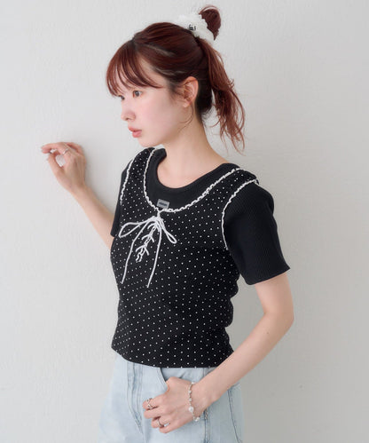 Kastane 波點背心分層2件SET - Image 26