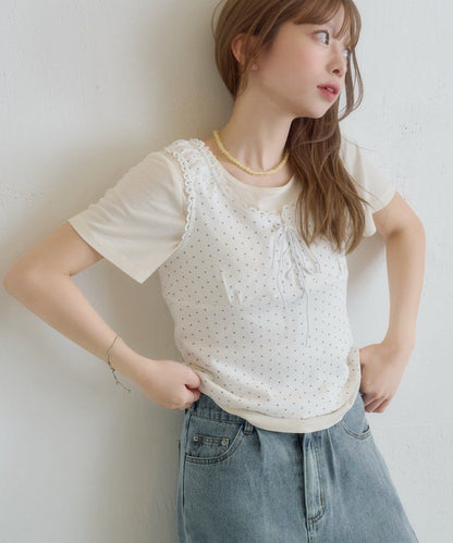 Kastane 波點背心分層2件SET - Image 7