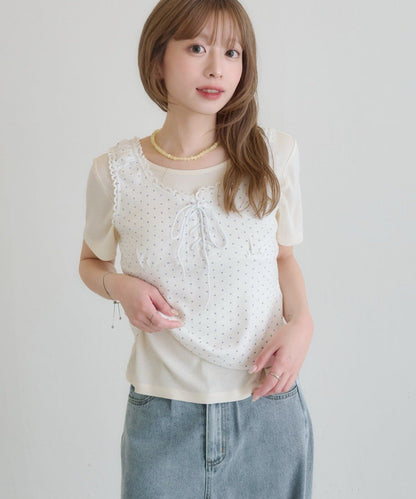 Kastane 波點背心分層2件SET - Image 9