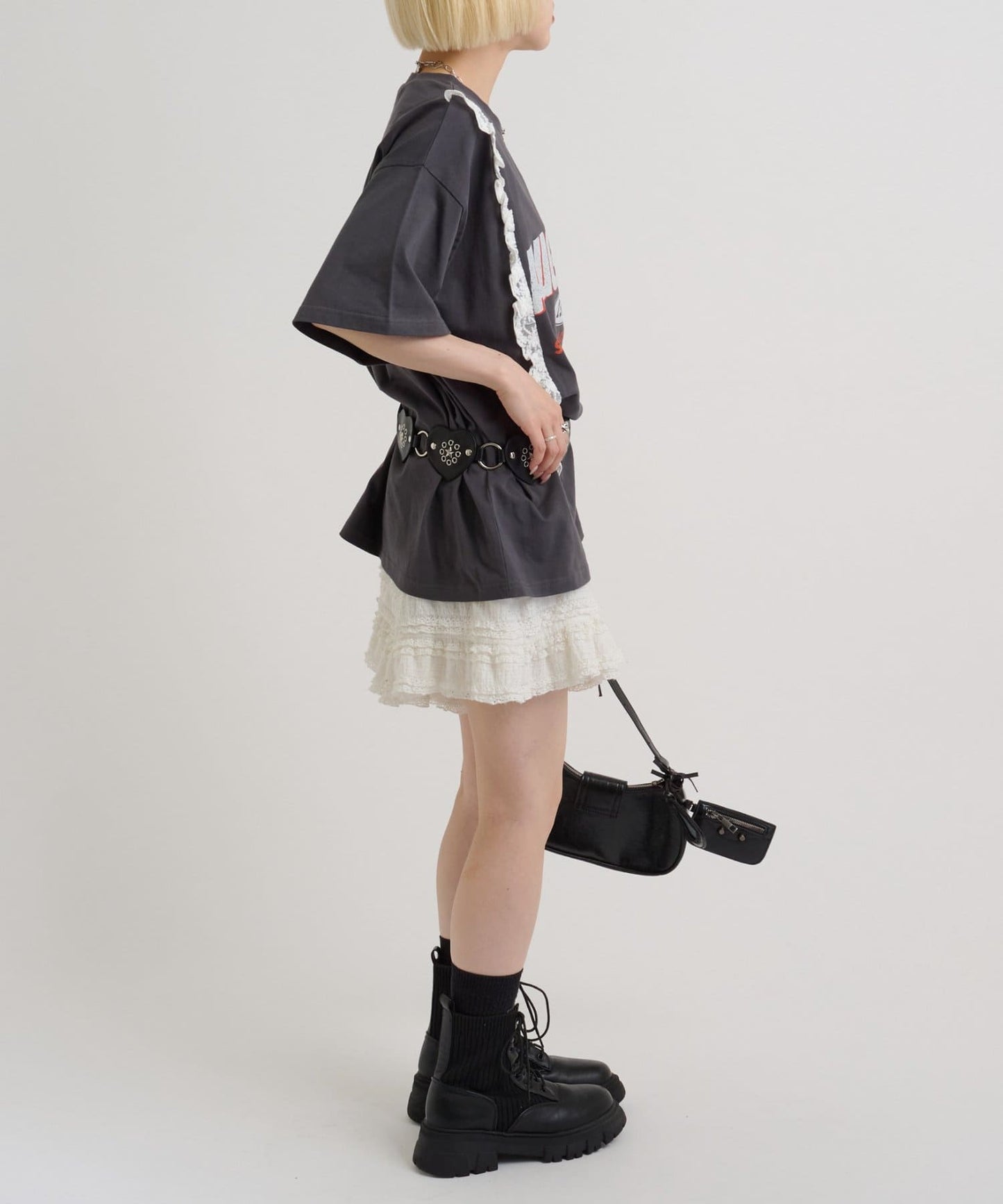 w closet Logo Lace Tee - Image 22
