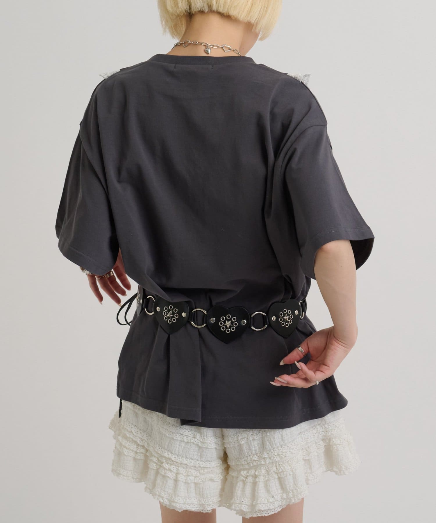w closet Logo Lace Tee - Image 15