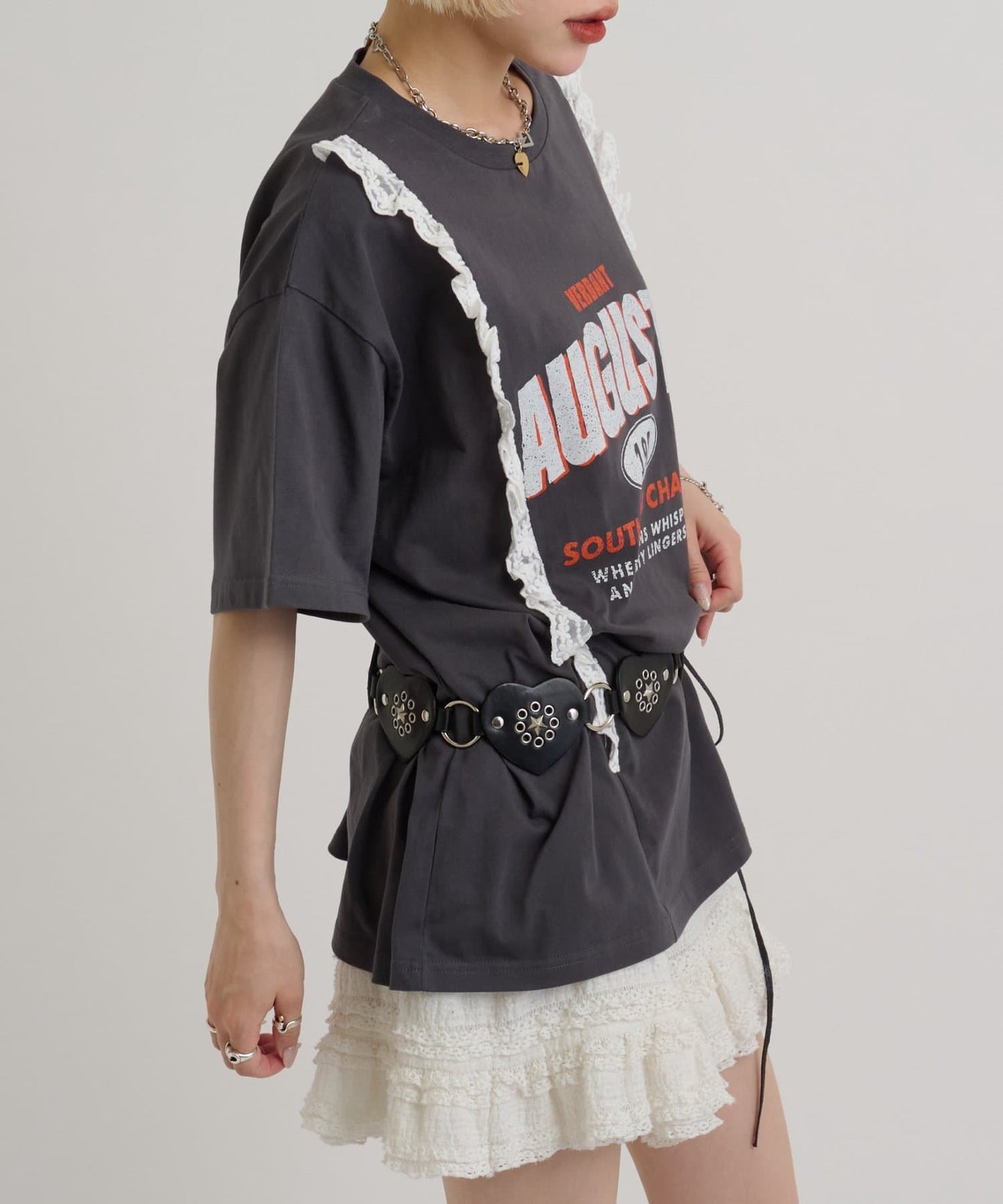 w closet Logo Lace Tee - Image 16