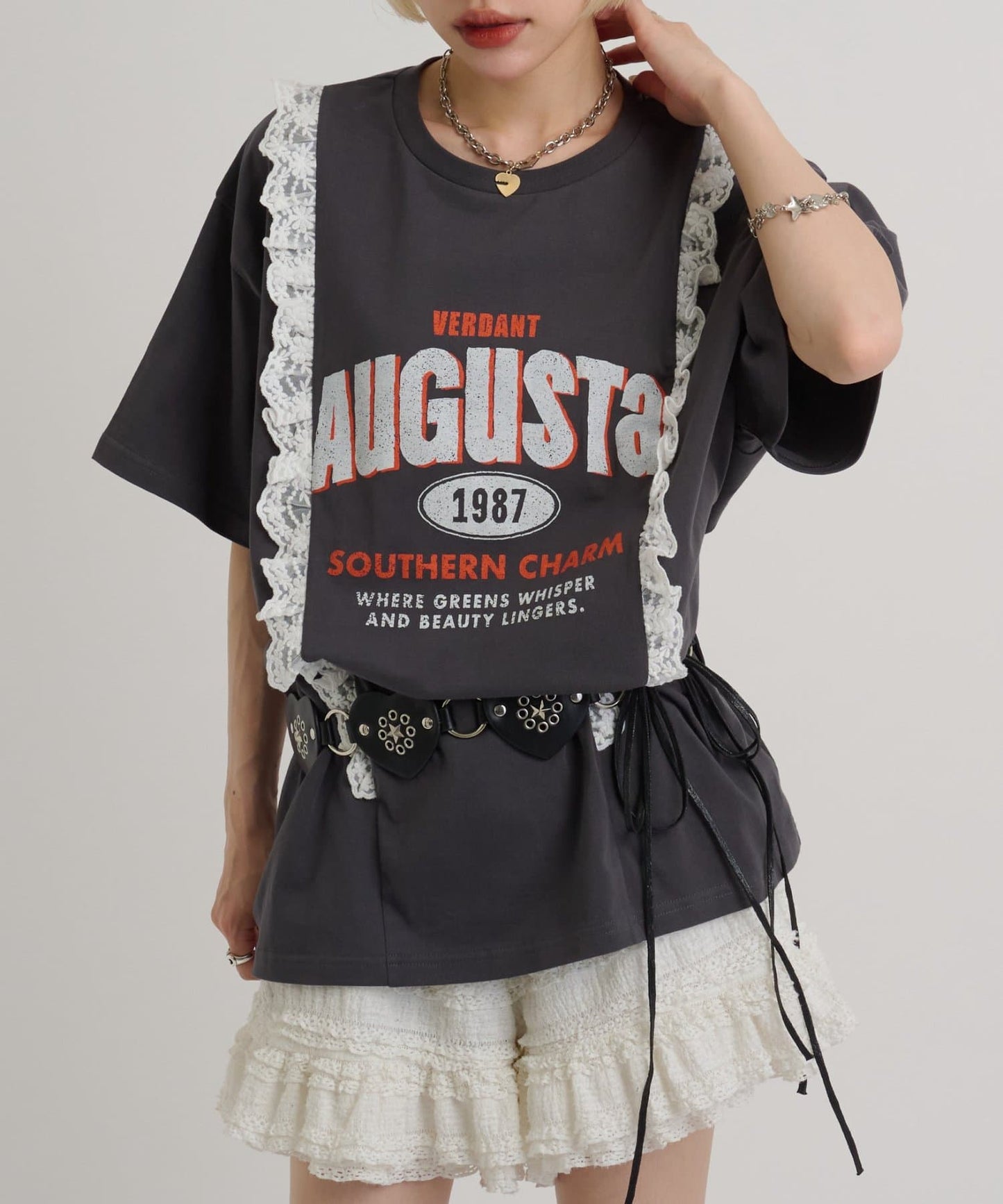 w closet Logo Lace Tee - Image 17