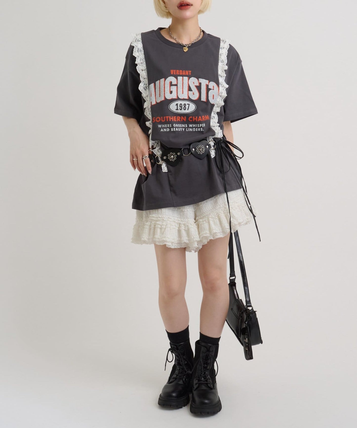 w closet Logo Lace Tee - Image 19