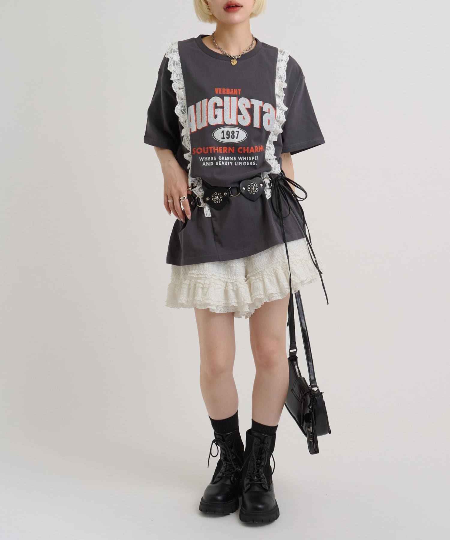 w closet Logo Lace Tee - Image 19