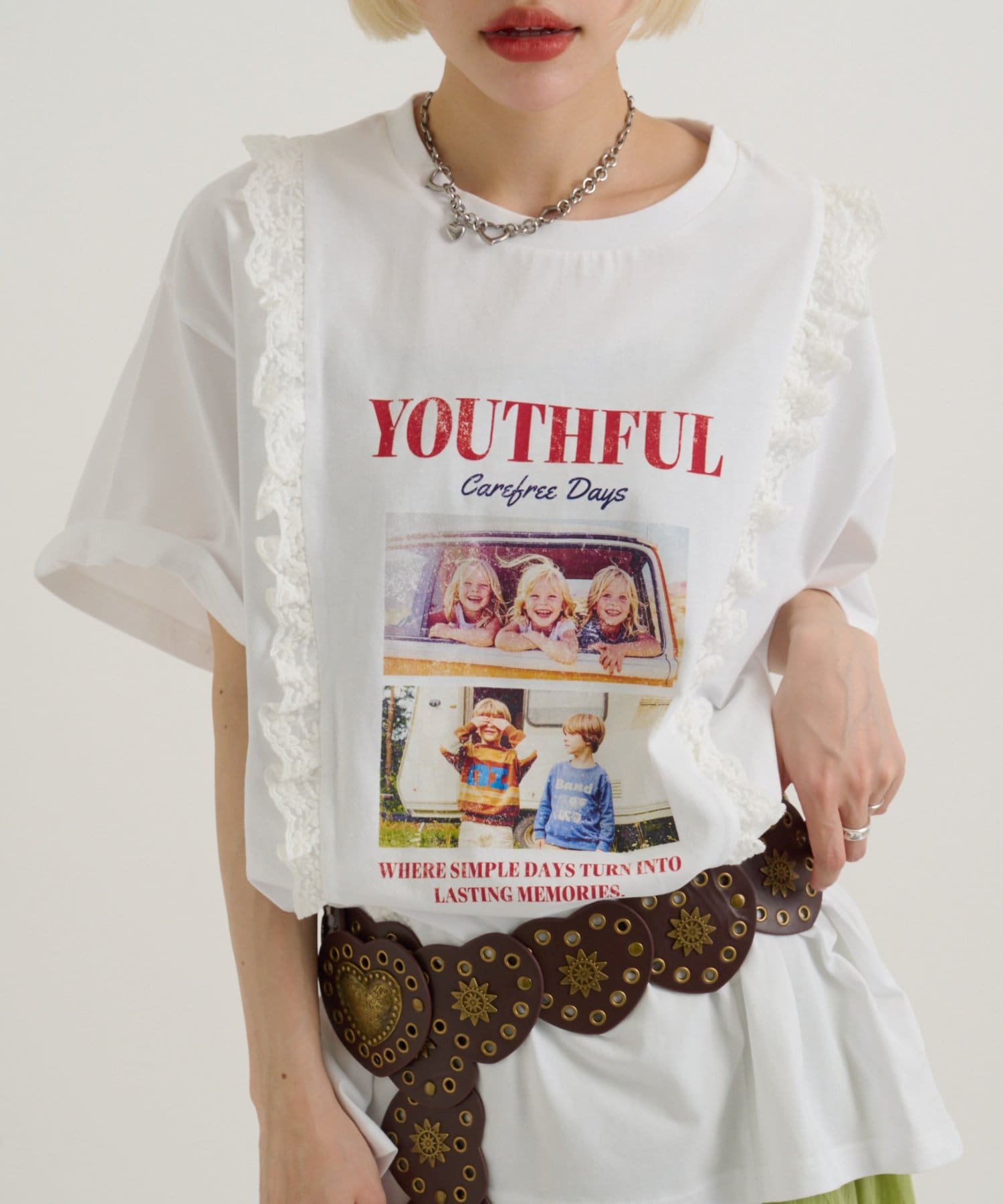 w closet Logo Lace Tee - Image 4