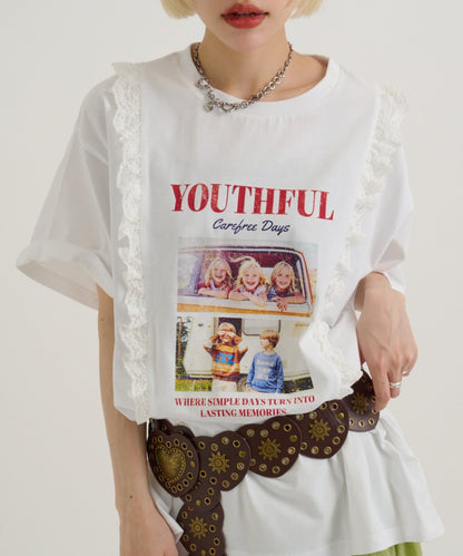 w closet Logo Lace Tee - Image 4