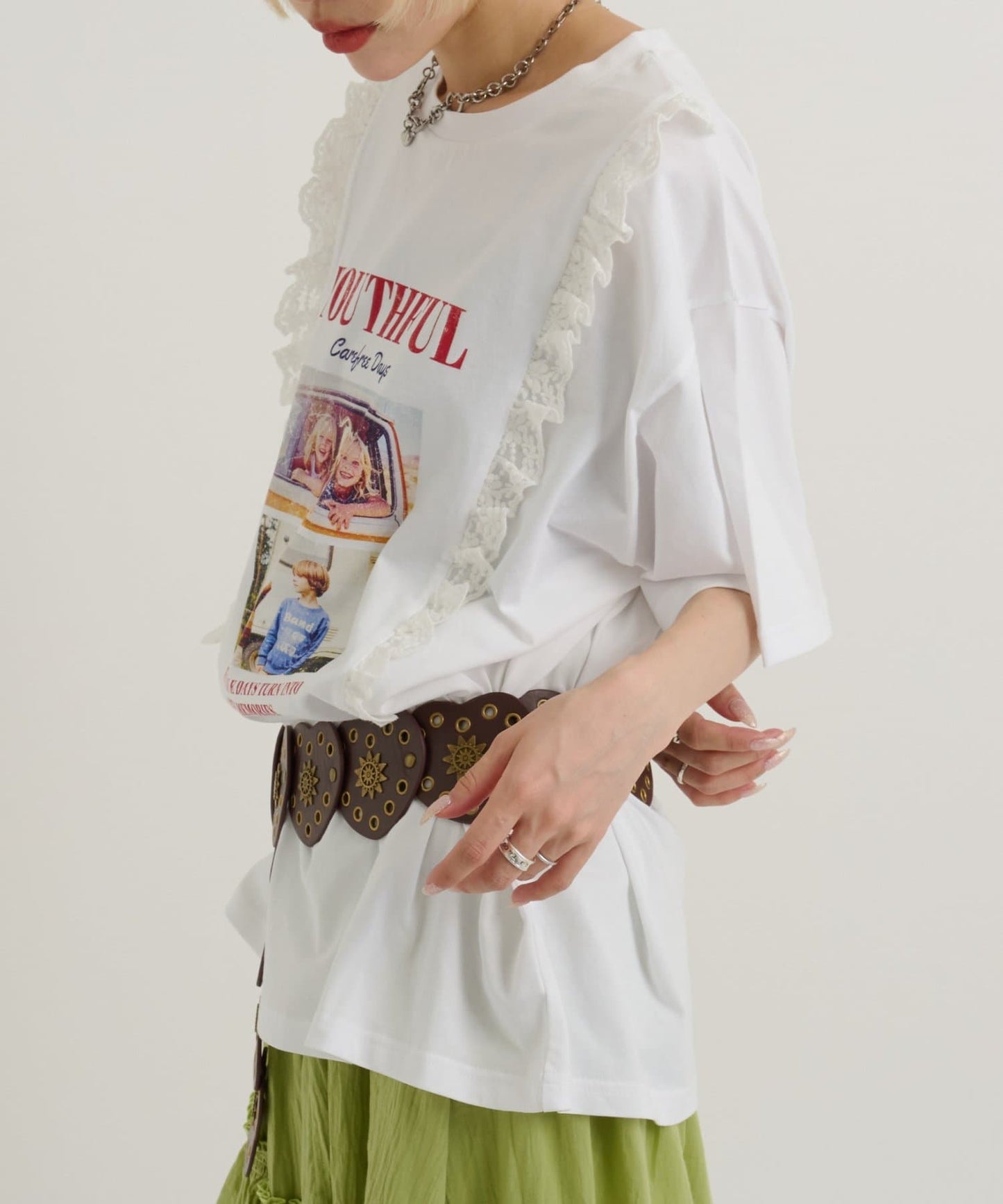 w closet Logo Lace Tee - Image 23