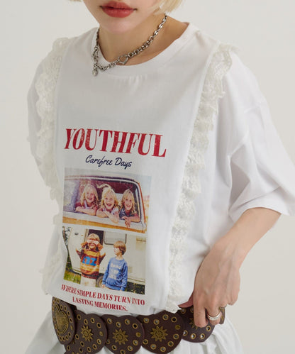 w closet Logo Lace Tee - Image 26