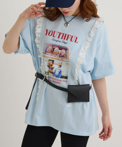 w closet Logo Lace Tee - Image 3