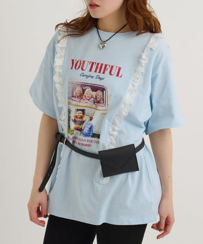 w closet Logo Lace Tee - Image 33