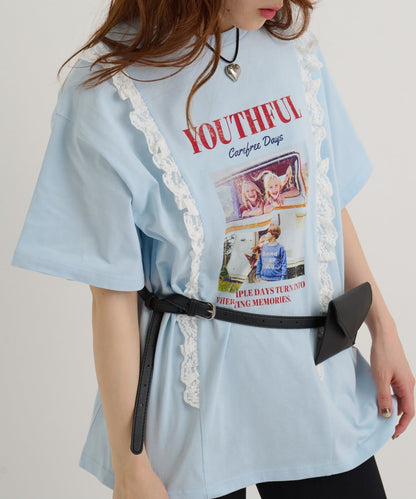 w closet Logo Lace Tee - Image 34