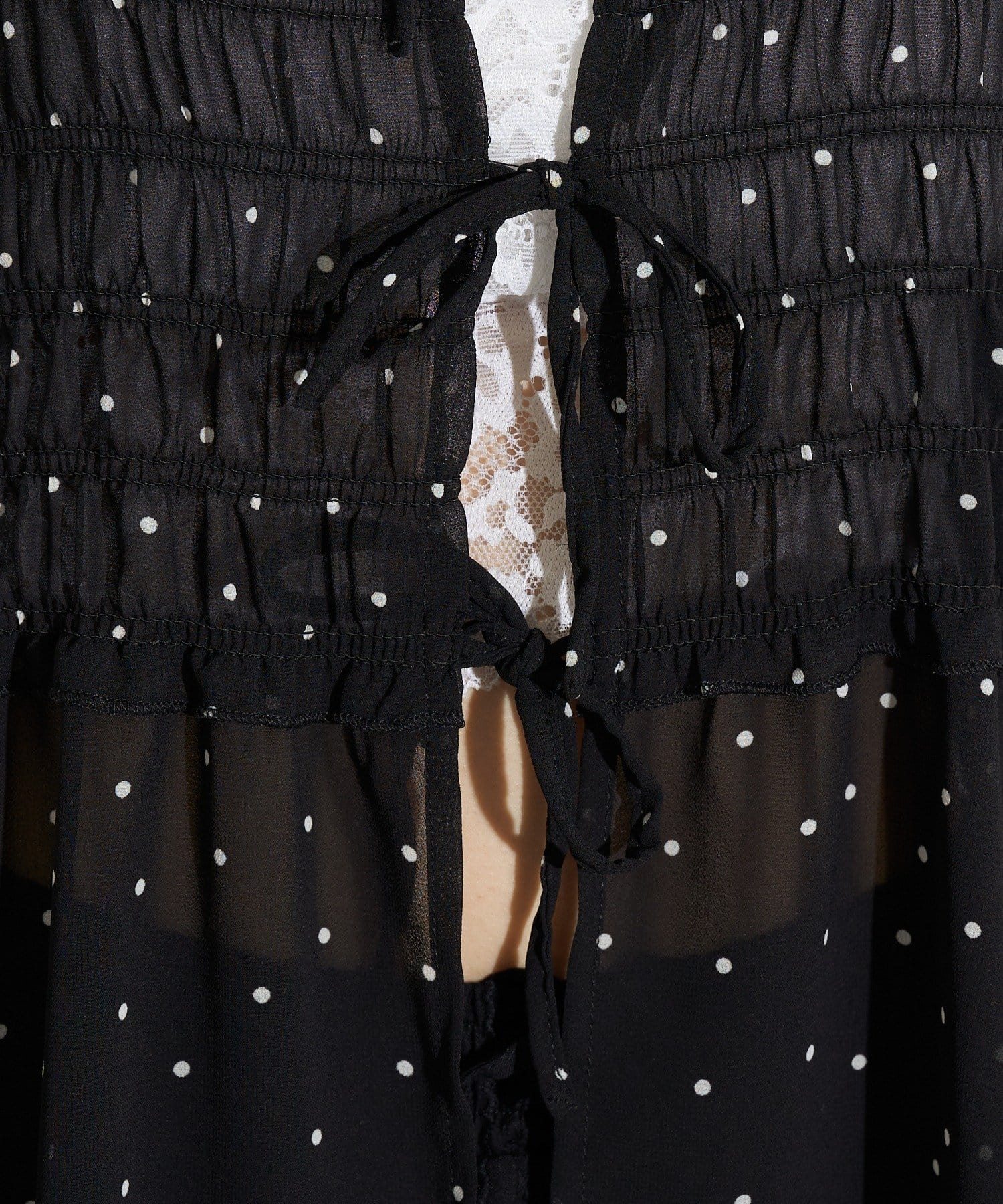 neutral by ciaopanic Ribbon Shirring Blouse - Image 28