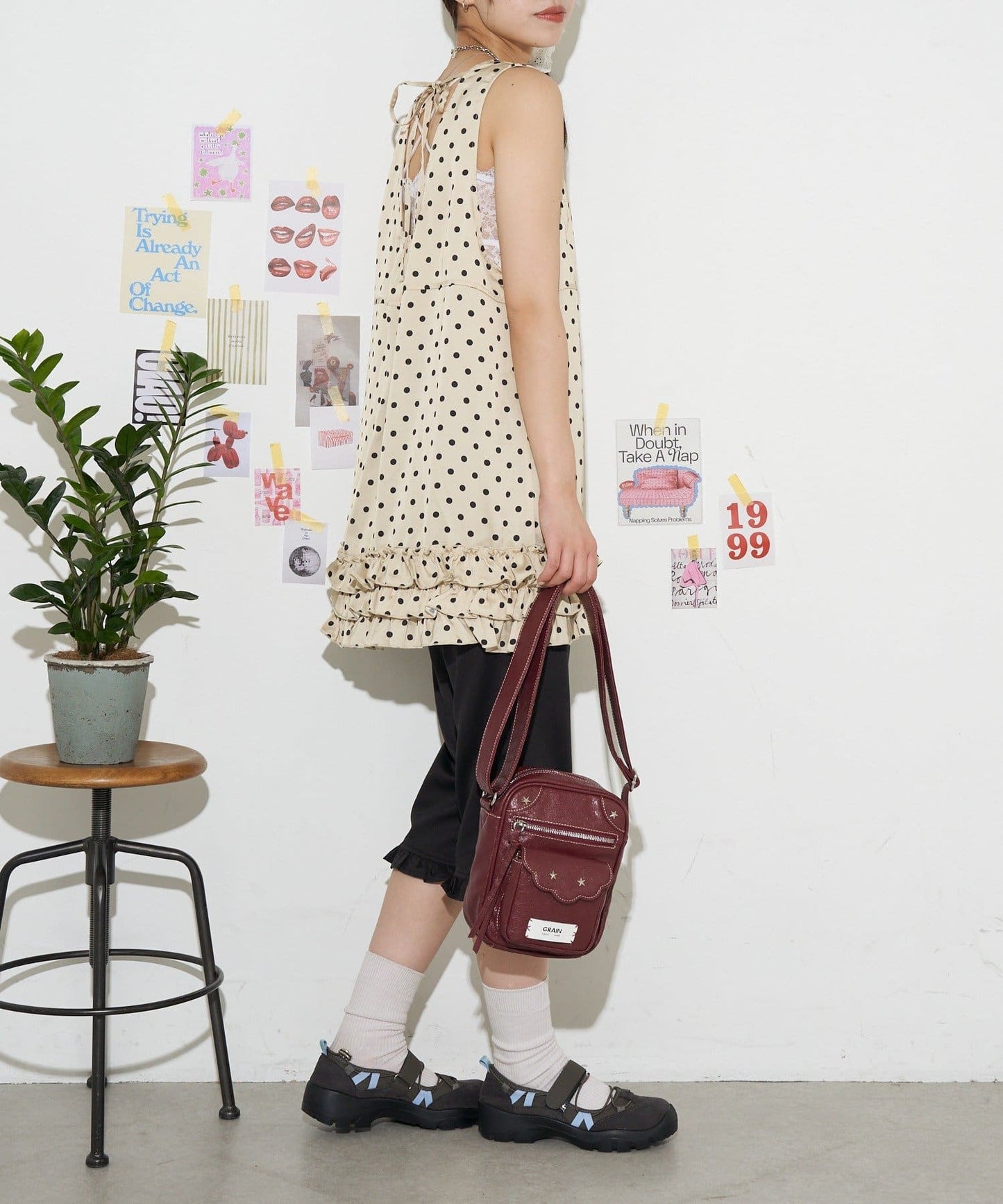neutral by ciaopanic 荷葉邊波點 mini ops - Image 10