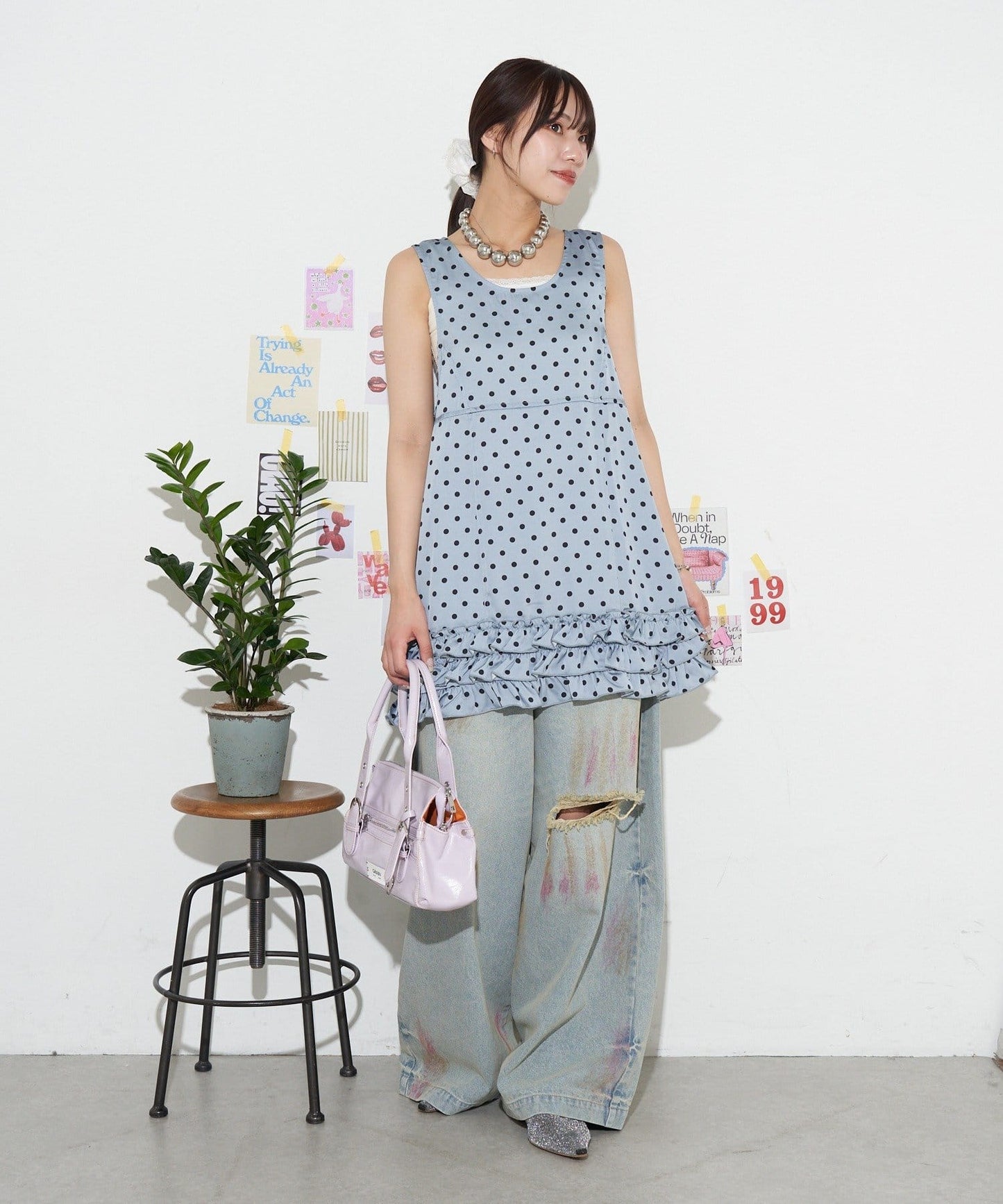 neutral by ciaopanic 荷葉邊波點 mini ops - Image 17