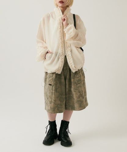 [長/短Version] w closet 薄紗荷葉邊外套 - Image 16