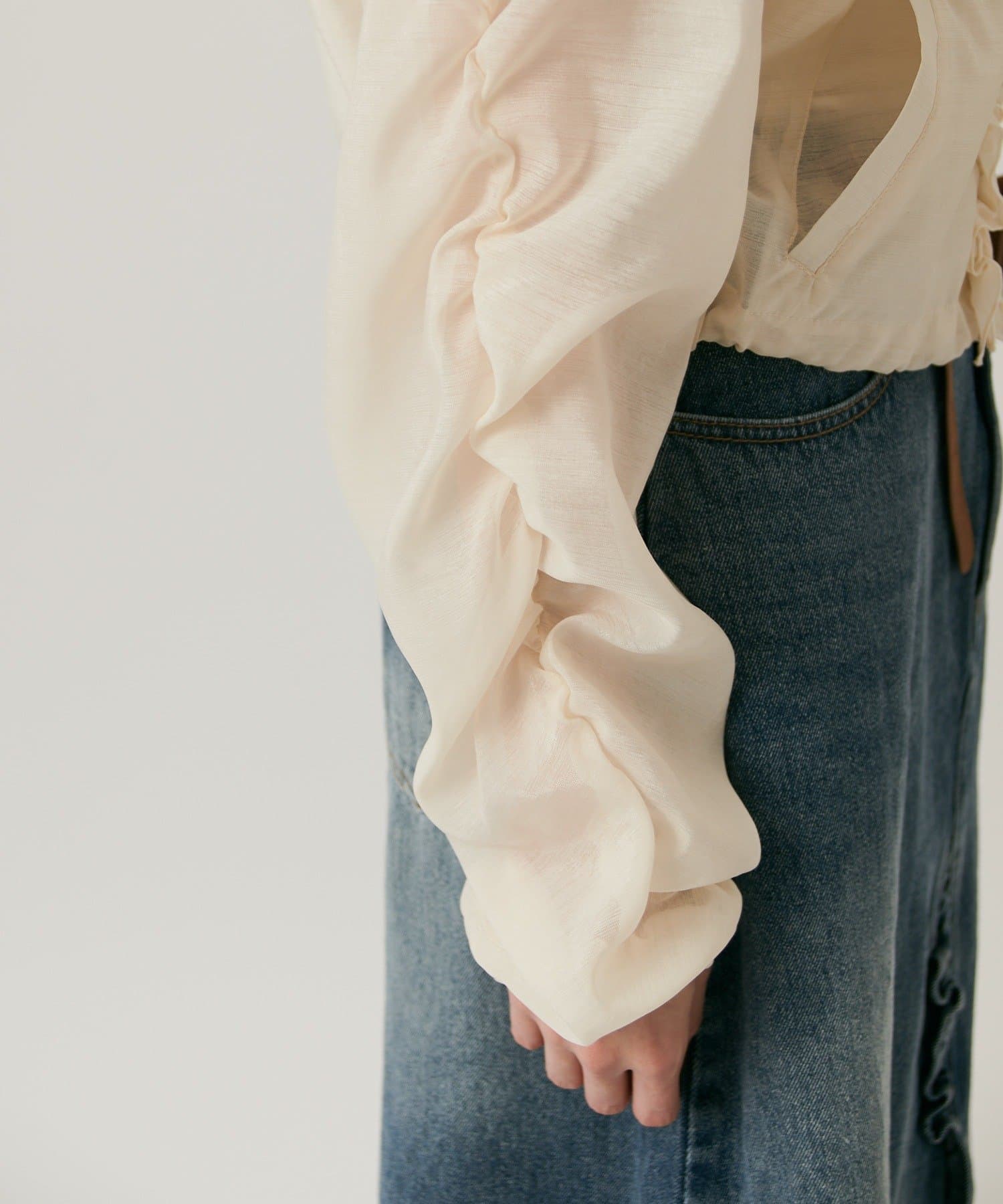 [長/短Version] w closet 薄紗荷葉邊外套 - Image 33