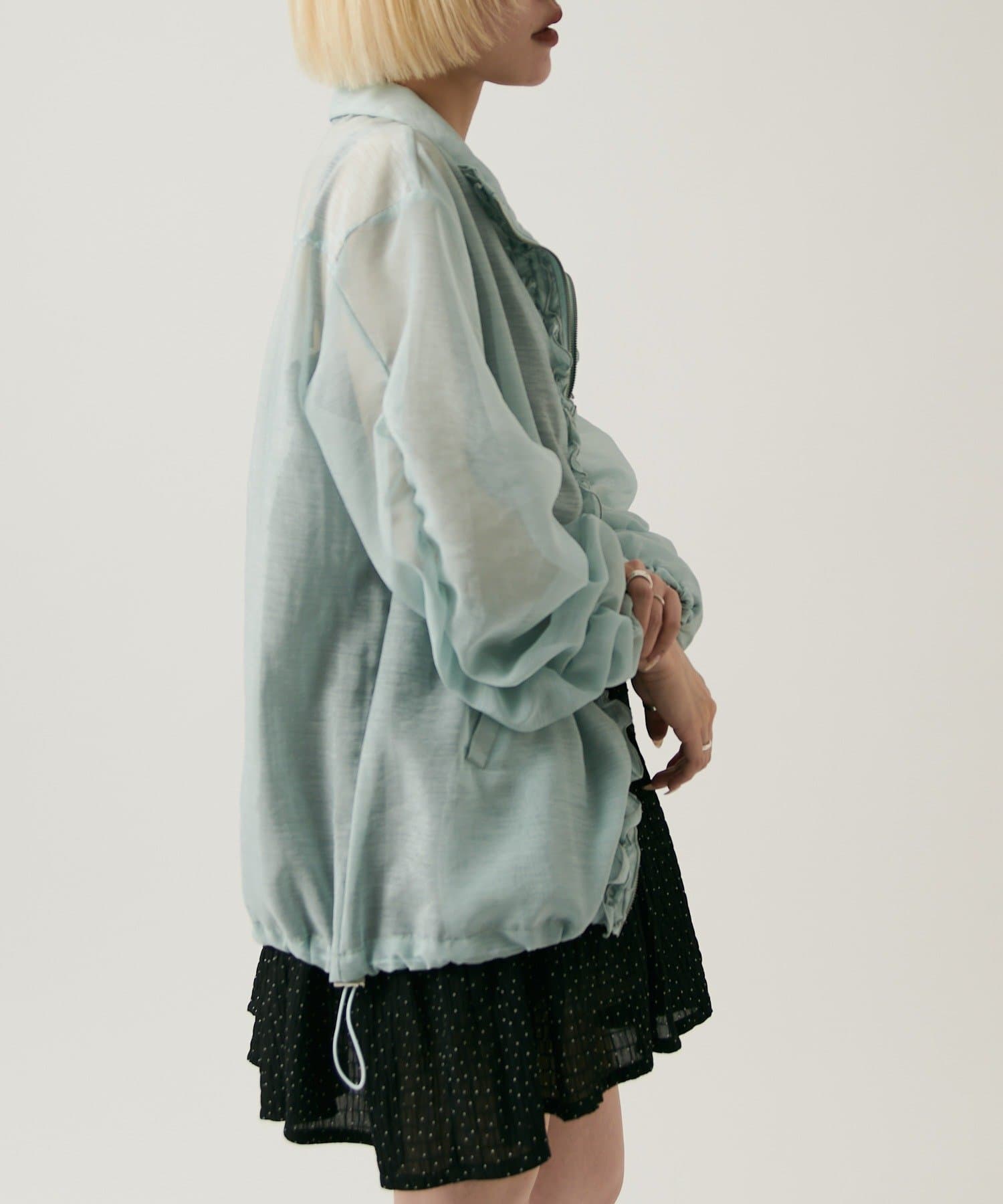 [長/短Version] w closet 薄紗荷葉邊外套 - Image 54