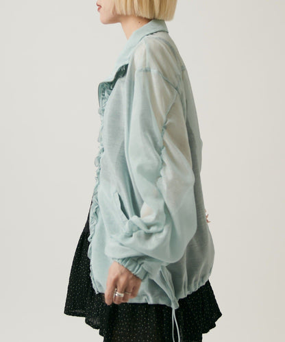 [長/短Version] w closet 薄紗荷葉邊外套 - Image 55