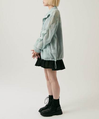 [長/短Version] w closet 薄紗荷葉邊外套 - Image 59
