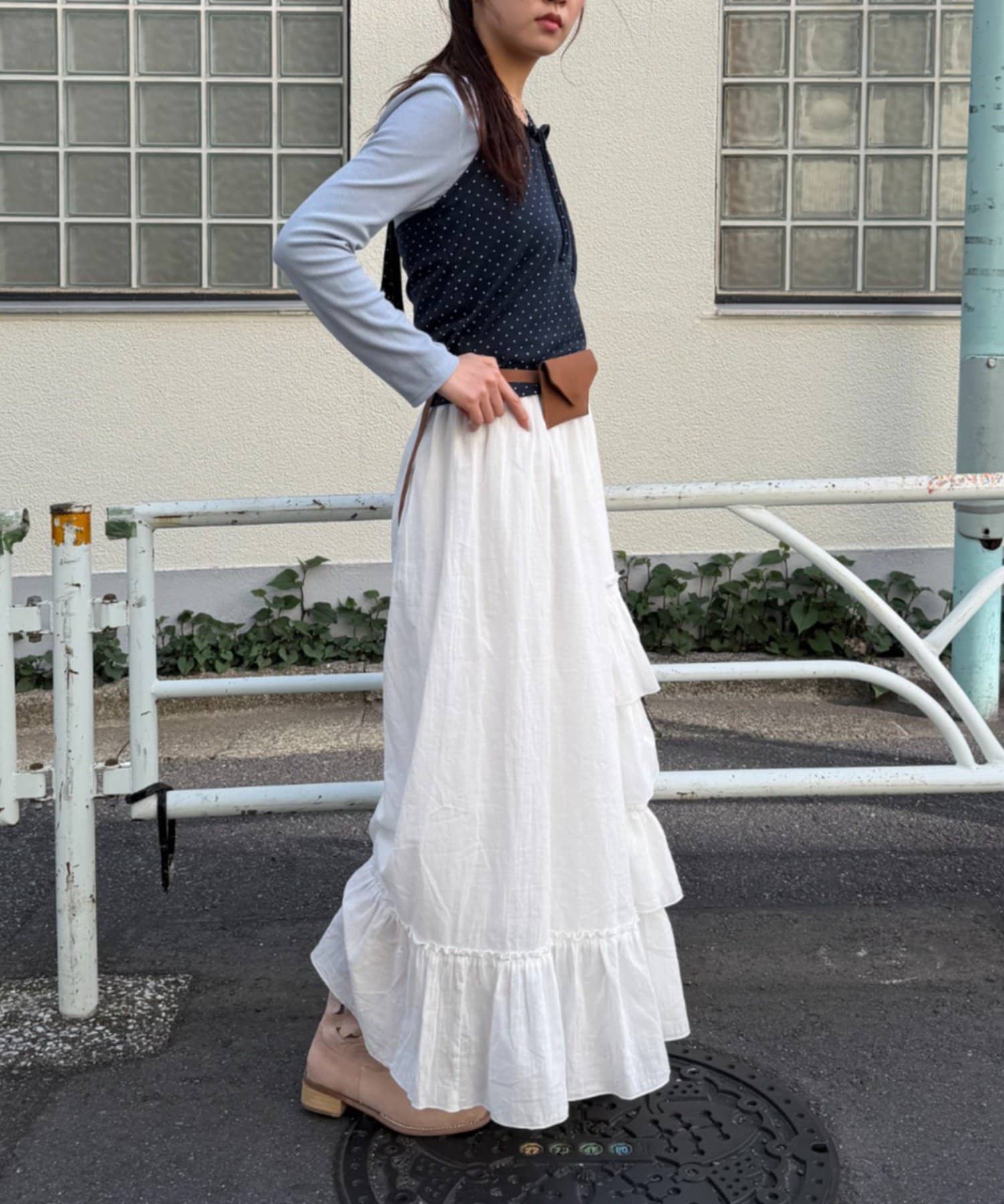 w closet Halter Camisole Cardigan 2P Set - Image 14