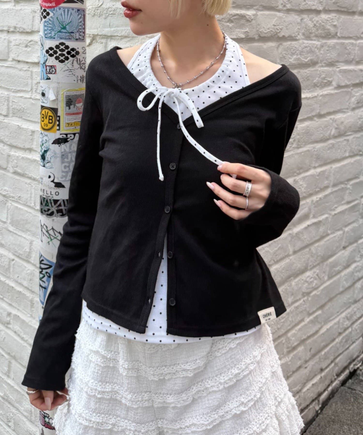 w closet Halter Camisole Cardigan 2P Set - Image 30