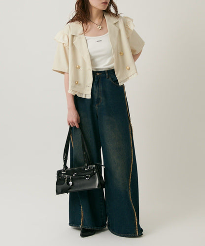 w closet 荷葉邊短袖外套 - Image 12