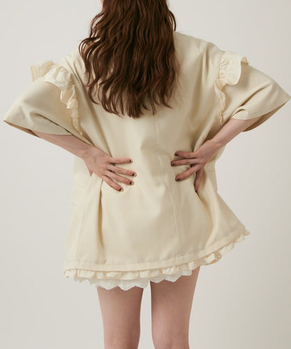 w closet 荷葉邊短袖外套 - Image 14