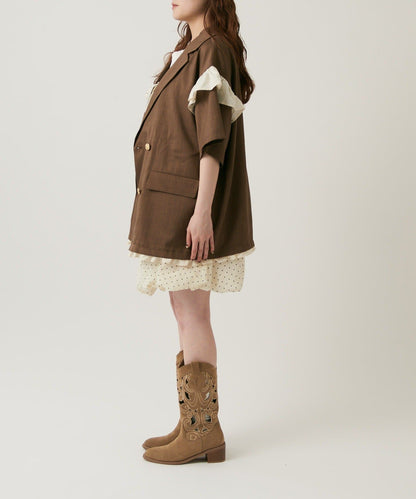 w closet 荷葉邊短袖外套 - Image 33