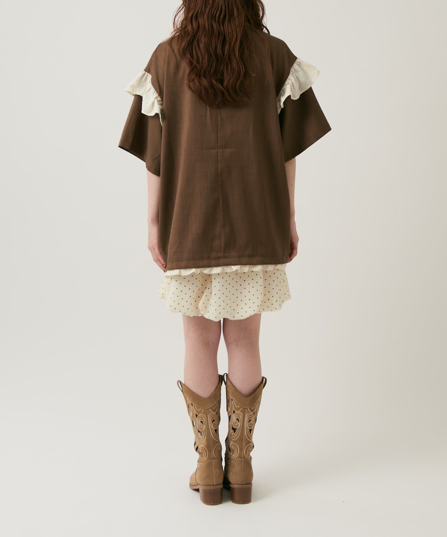 w closet 荷葉邊短袖外套 - Image 34