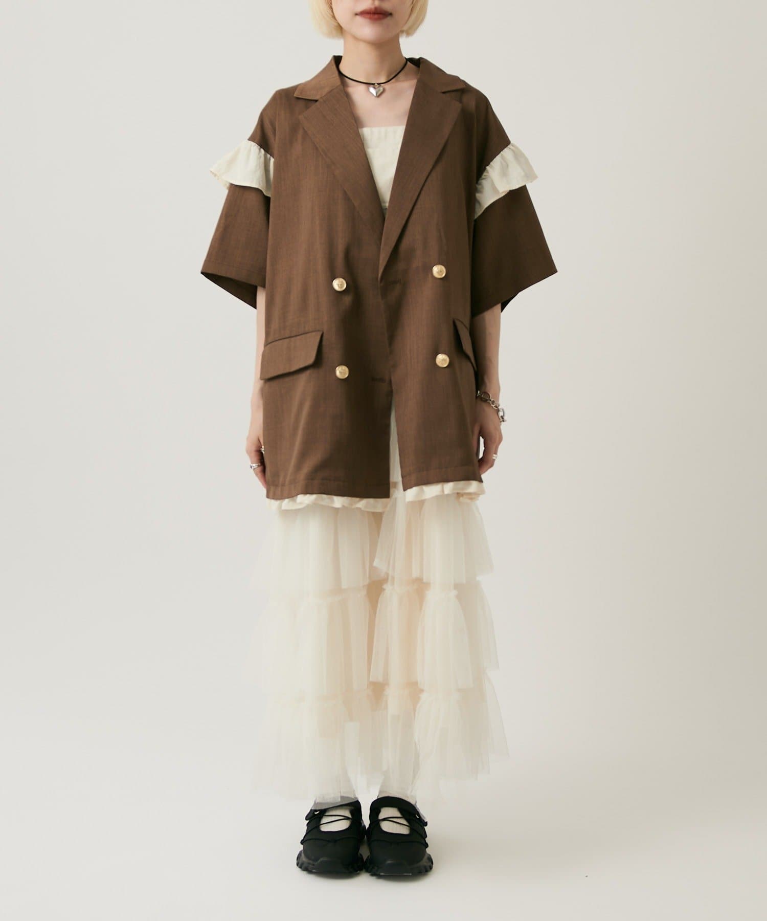 w closet 荷葉邊短袖外套 - Image 35