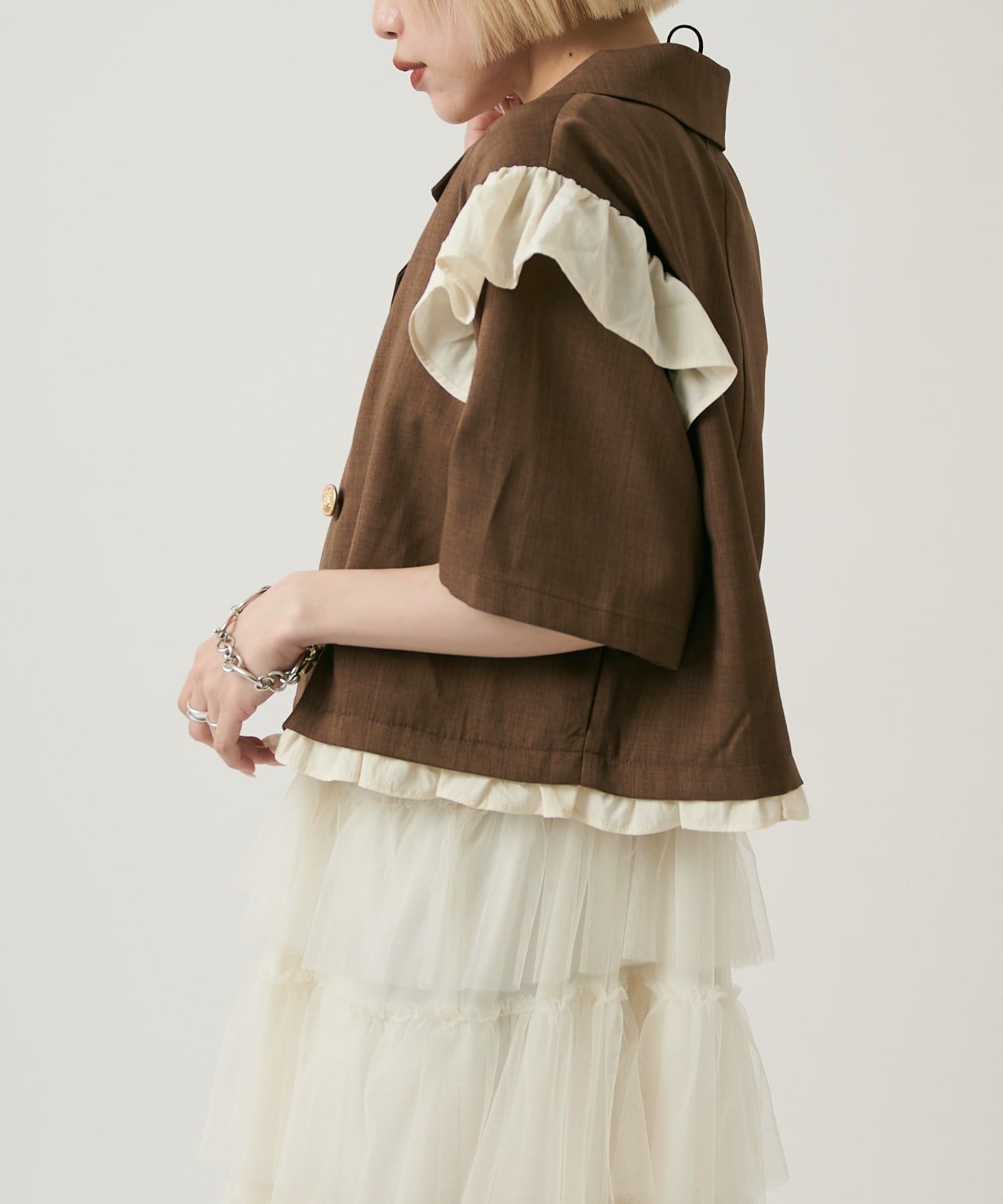 w closet 荷葉邊短袖外套 - Image 39