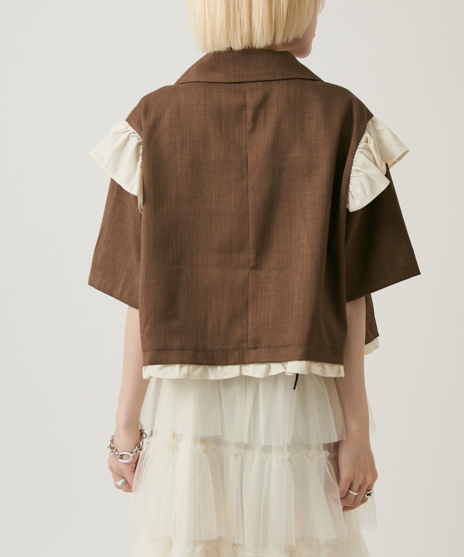 w closet 荷葉邊短袖外套 - Image 40