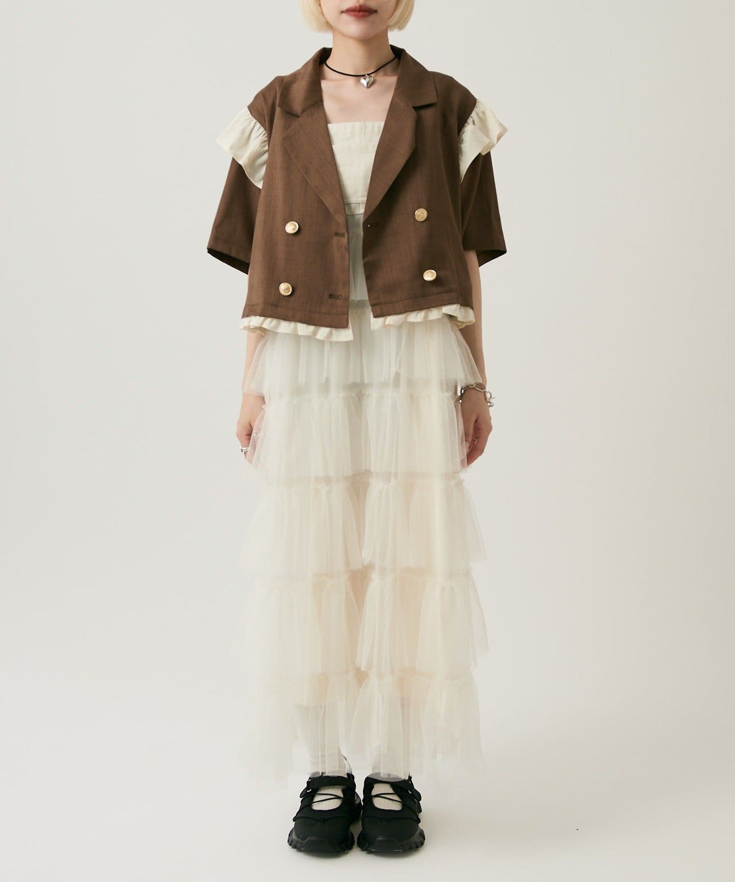w closet 荷葉邊短袖外套 - Image 42