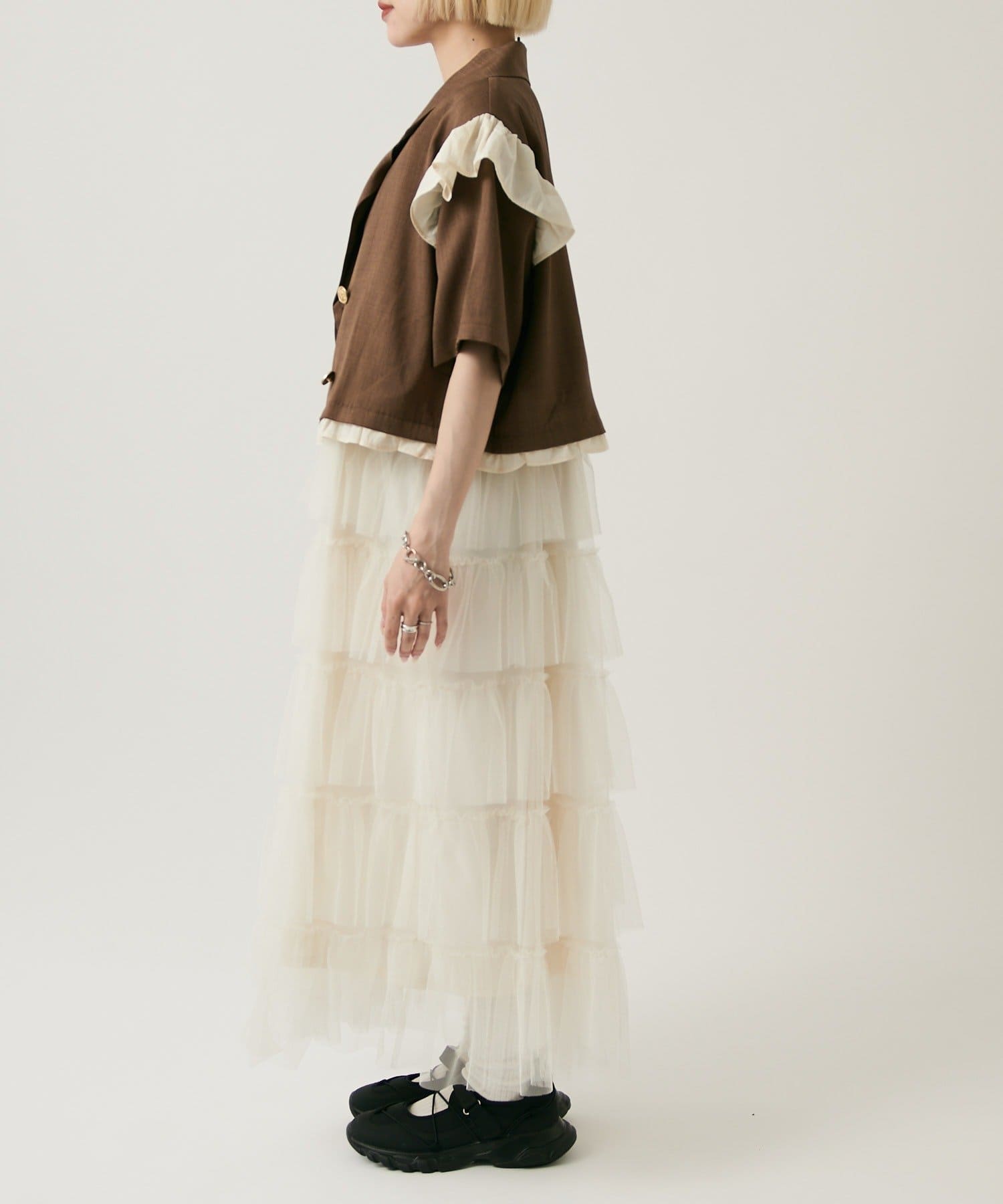w closet 荷葉邊短袖外套 - Image 43