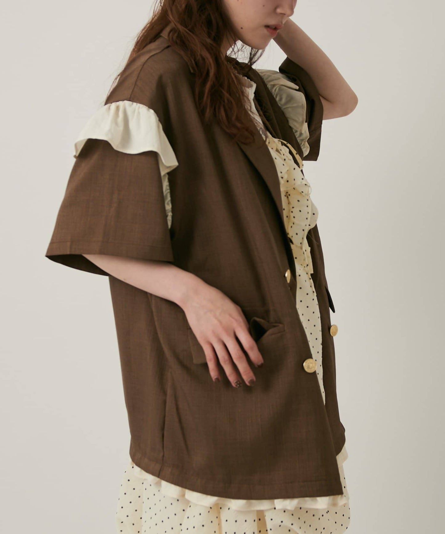 w closet 荷葉邊短袖外套 - Image 24