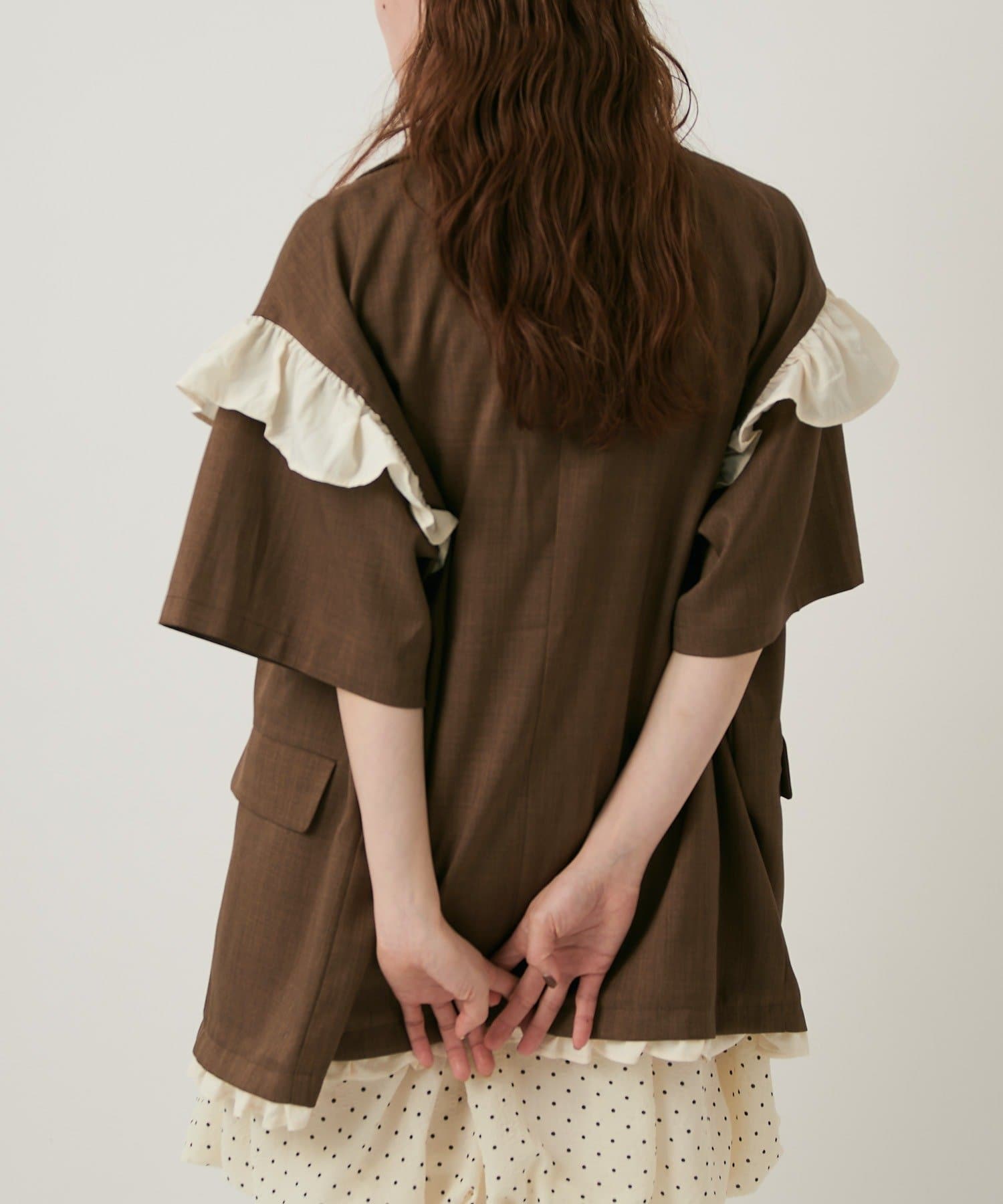 w closet 荷葉邊短袖外套 - Image 26