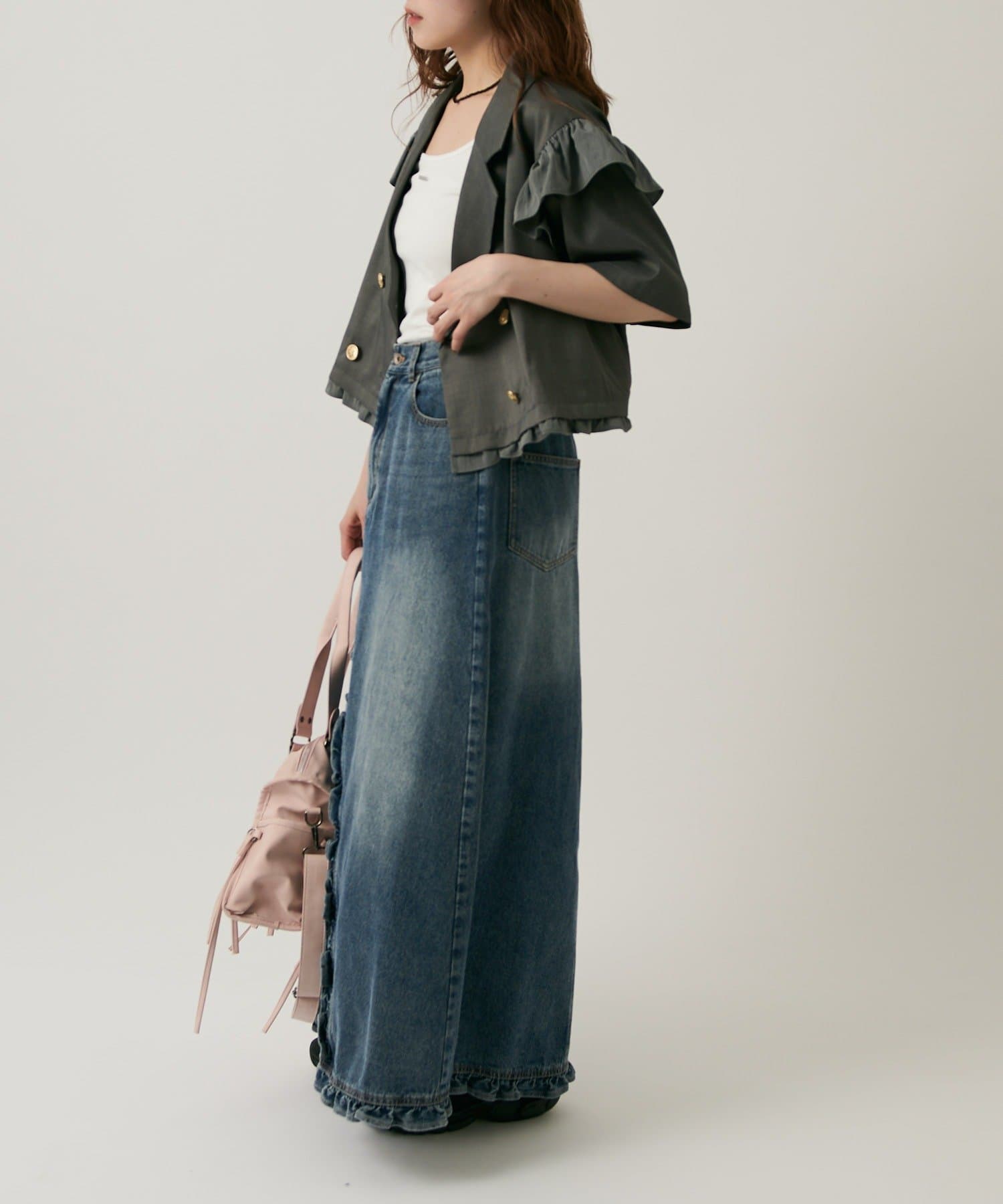 w closet 荷葉邊短袖外套 - Image 53