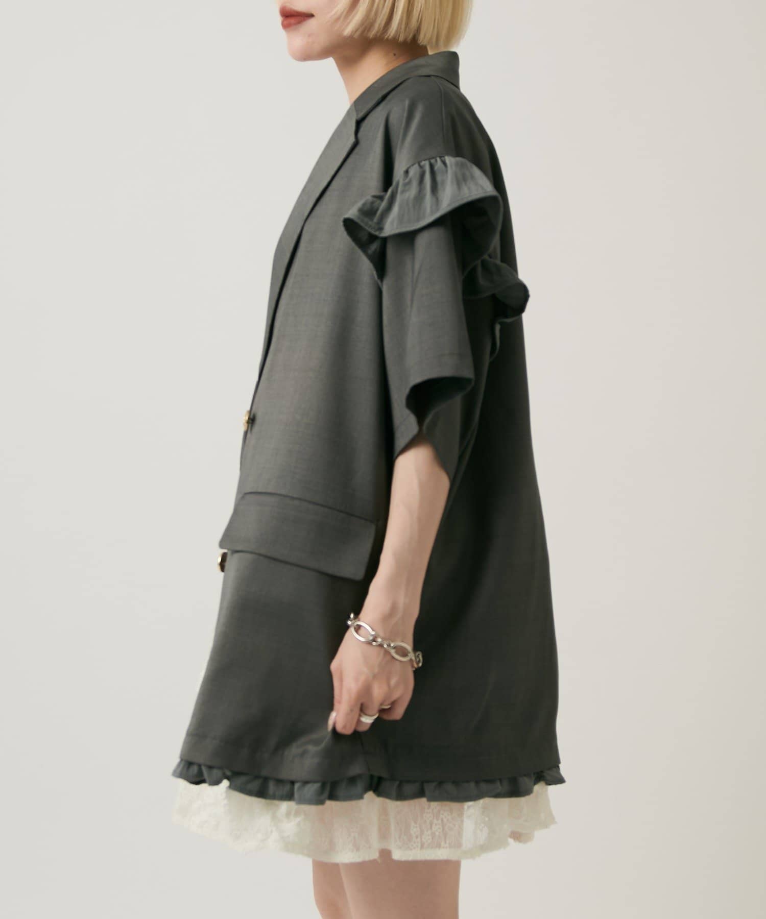 w closet 荷葉邊短袖外套 - Image 56