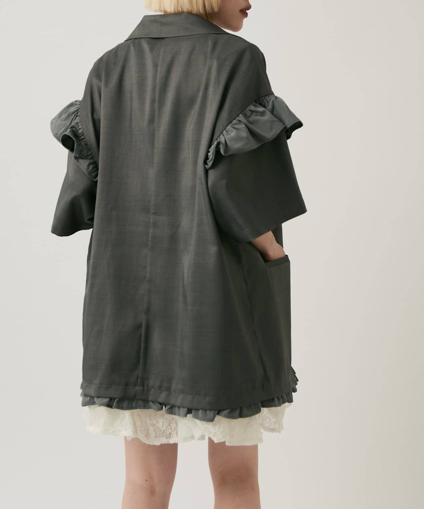 w closet 荷葉邊短袖外套 - Image 57