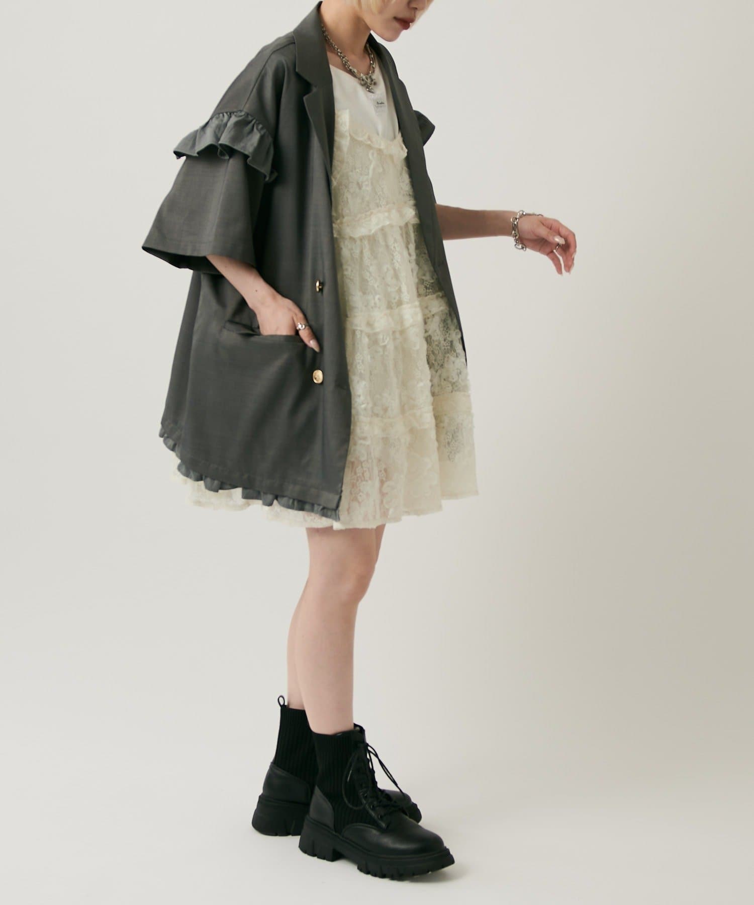 w closet 荷葉邊短袖外套 - Image 62