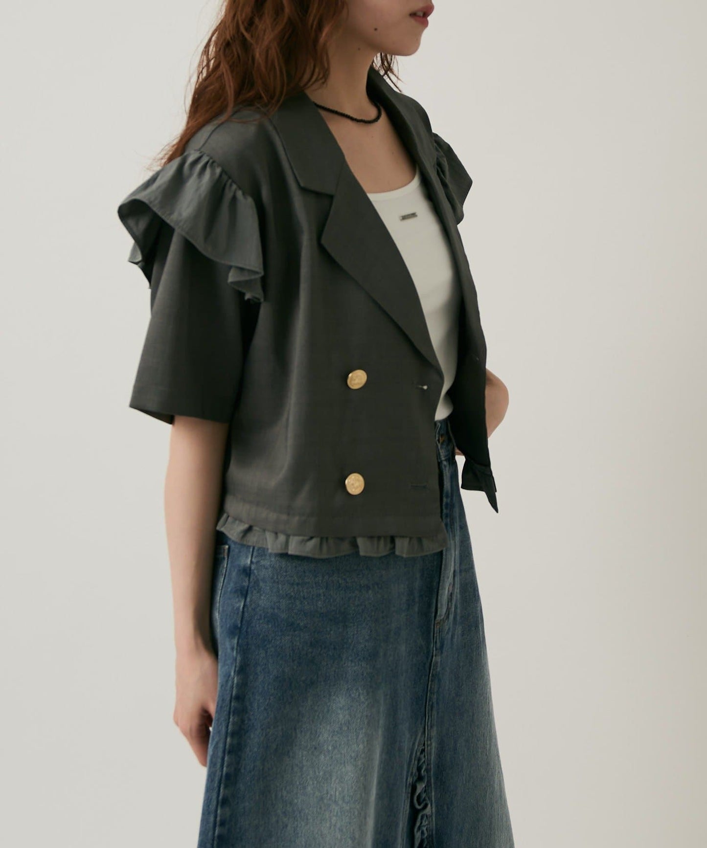 w closet 荷葉邊短袖外套 - Image 45