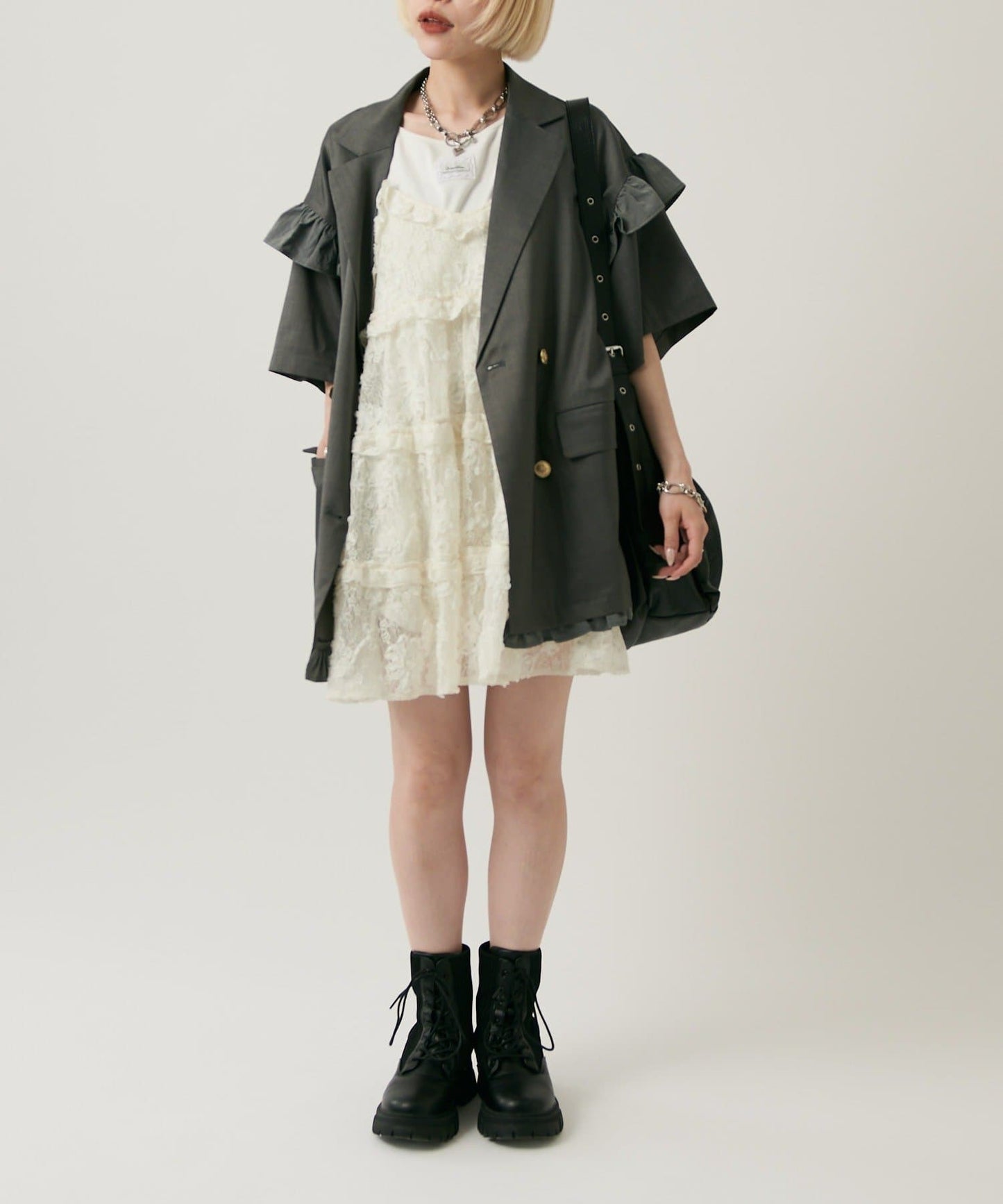 w closet 荷葉邊短袖外套 - Image 63