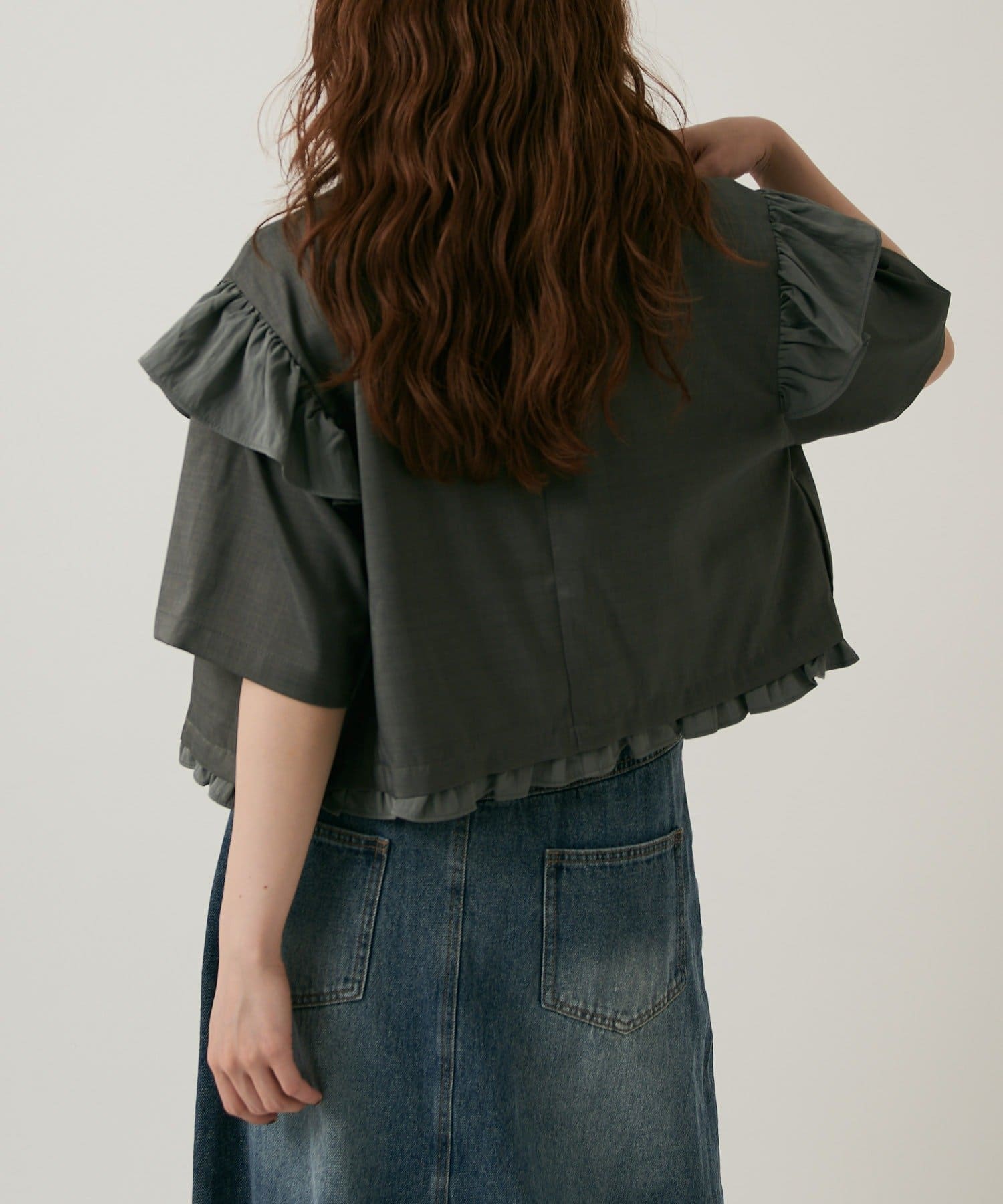 w closet 荷葉邊短袖外套 - Image 46