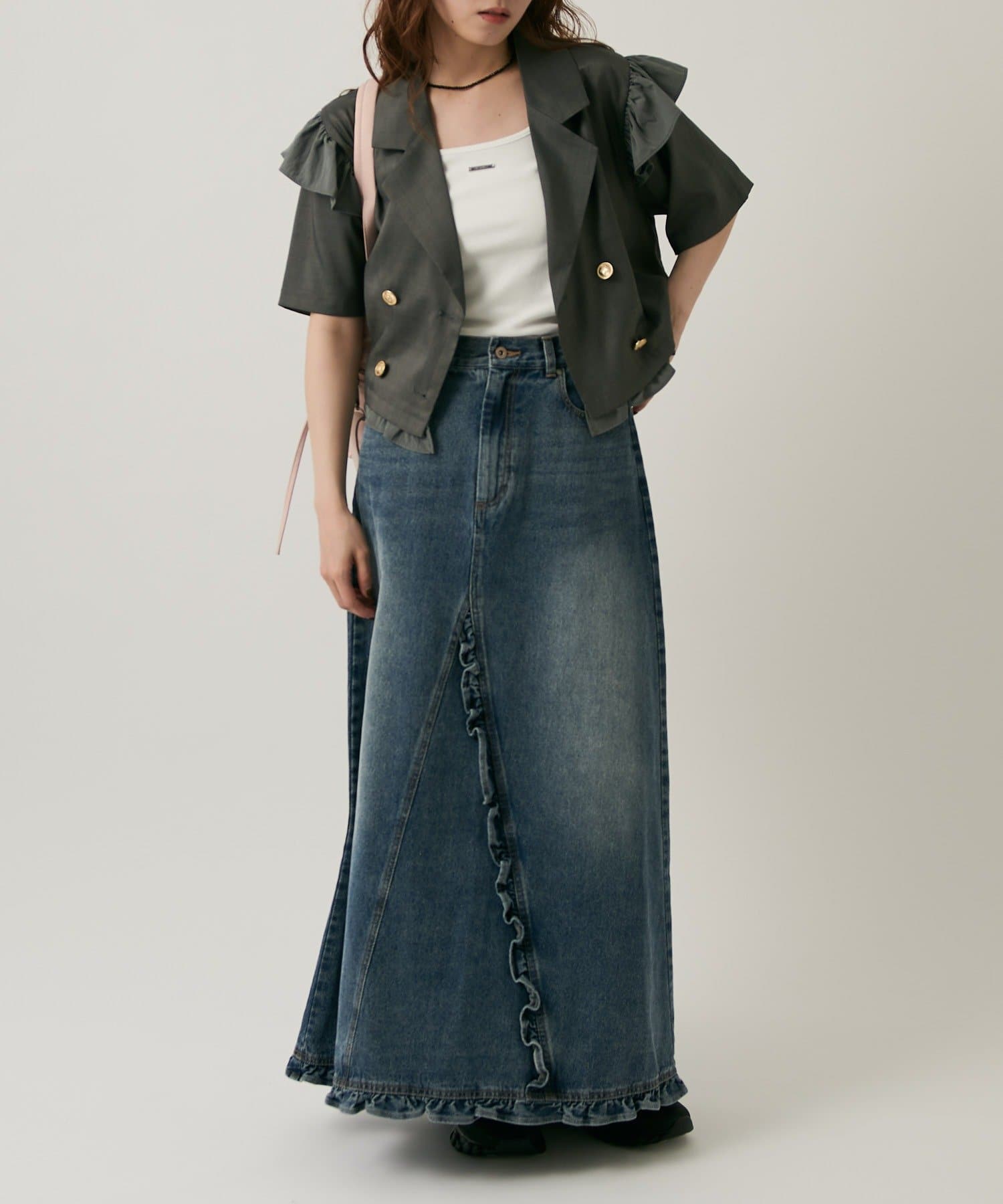 w closet 荷葉邊短袖外套 - Image 49